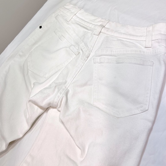 Valentino white crop jeans with embroidery at the hem - Picture 5 of 11